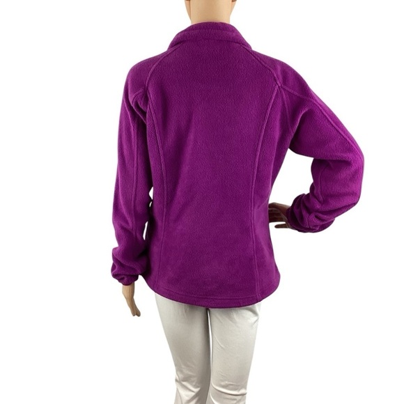 Columbia Benton Springs Full Zip Fleece Jacket Size M Purple - Picture 5 of 7